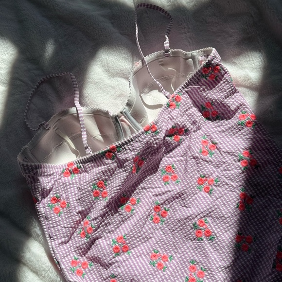 🌸J.Crew Seersucker Floral Underwire One-Piece Swimsuit🌸 - Picture 6 of 10